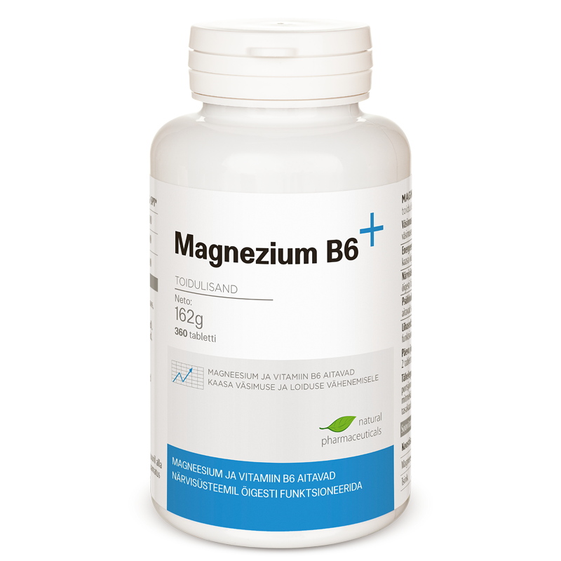 Magnezium+ aastavaru | Natural Pharmaceuticals