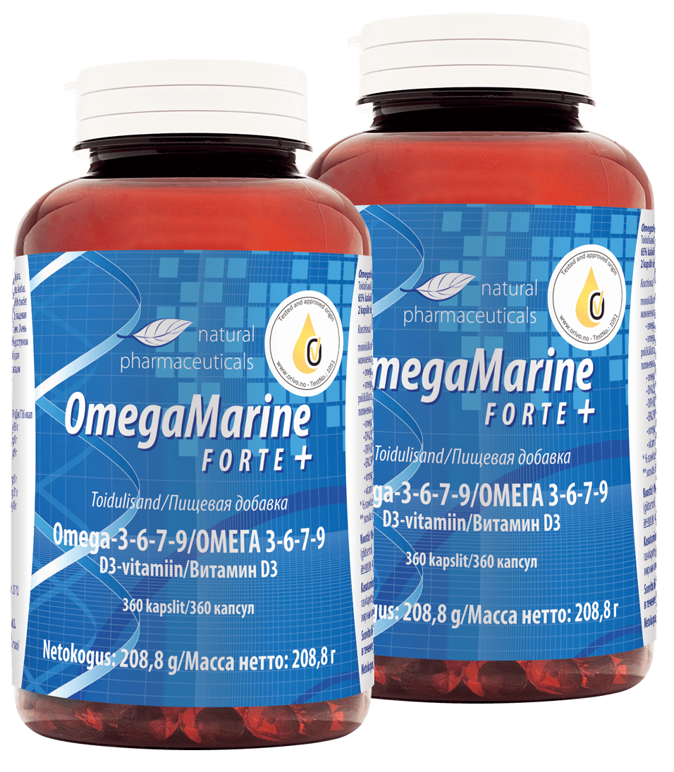 OmegaMarine Forte+ aasta varu Natural Pharmaceuticals